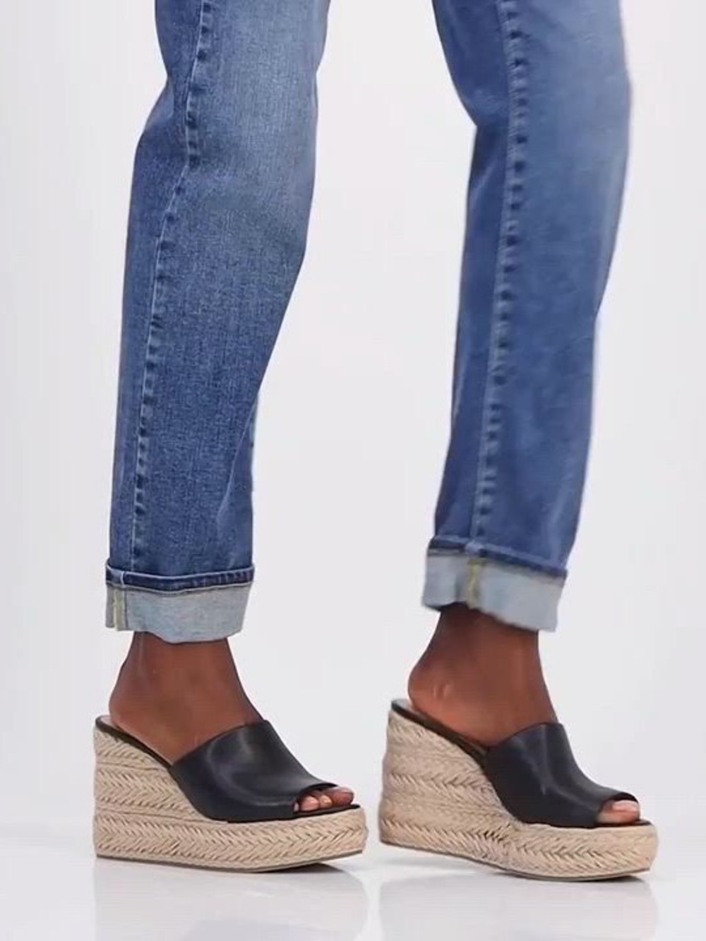 I.N.C. International Concepts Cicily Espadrille Wedge Sandals in Black, Size 9.5 - Picture 2 of 6